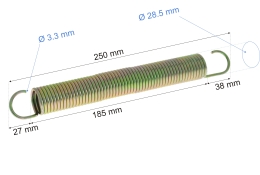 Sprężyny 25cm - 10szt