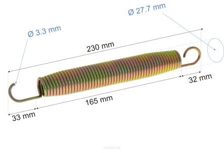 Sprężyny 23cm - 10szt.