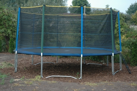 Trampolina EURO 15ft (4,57m) z siatką zabezpieczającą i drabinką