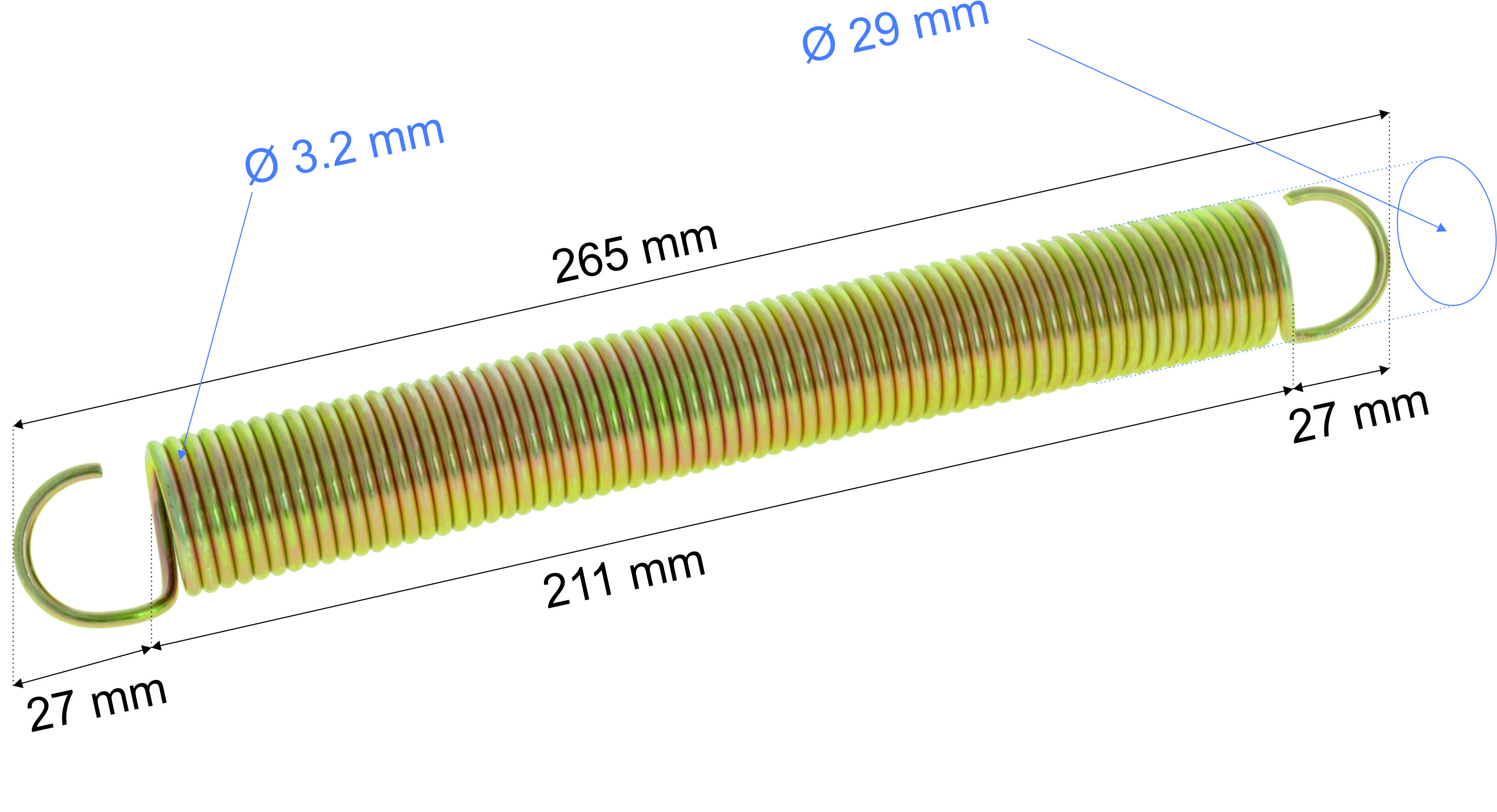 Sprężyna 26,5cm eurotramp kopia